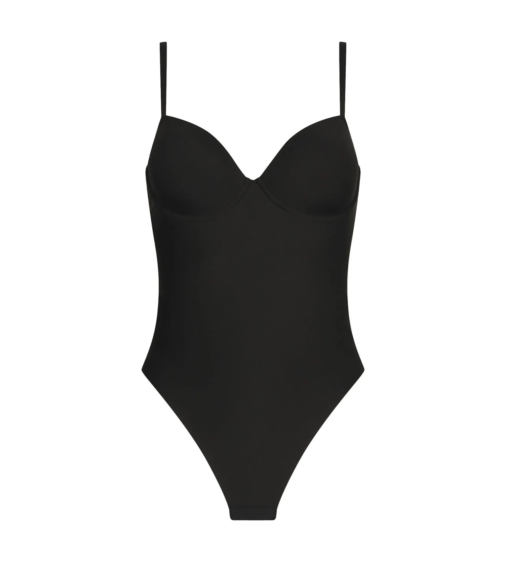 Body string effet sculptant en microfibre Noire Dim Silhouette Invisible