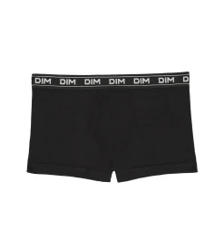 Boxer garçon en coton modal côtelée Noir Dim Icons