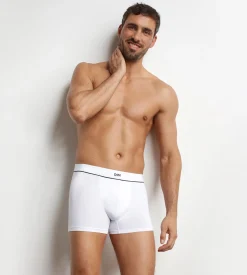 Boxer homme en coton modal Blanc Écru Dim Gentleman