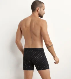 Boxer homme en coton modal à motif logomania Noir Dim Icons Essentiel
