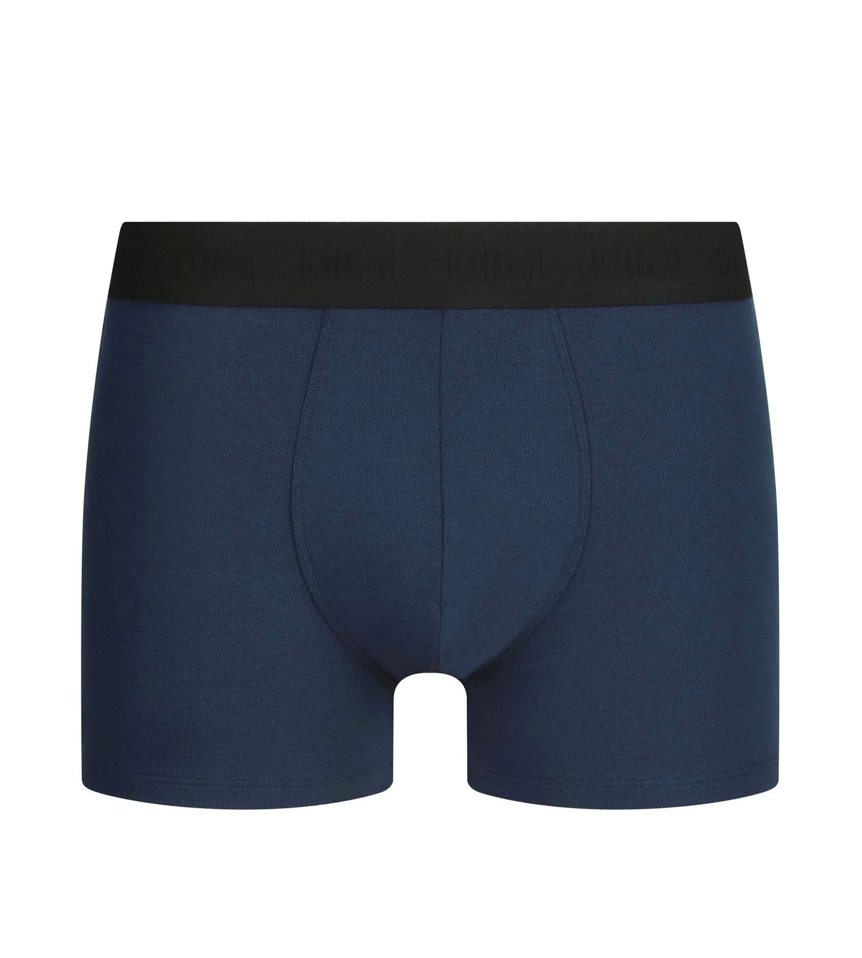 Boxer homme en coton modal piqué Bleu Foncé Dim Smart