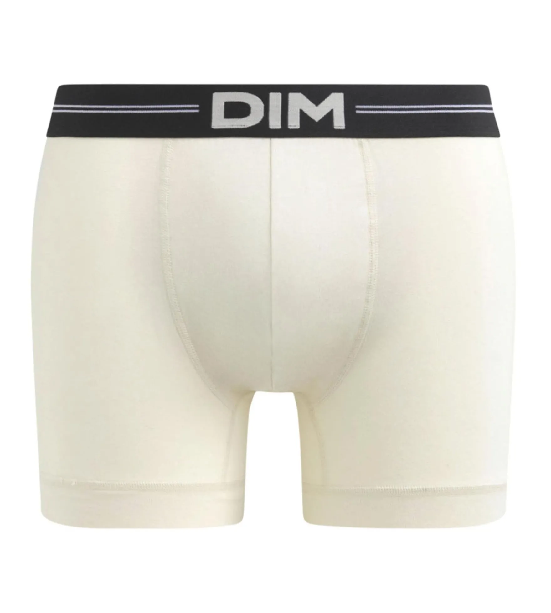 Boxer homme en microfibre à coutures plates Beige Dim Icons Essentiel