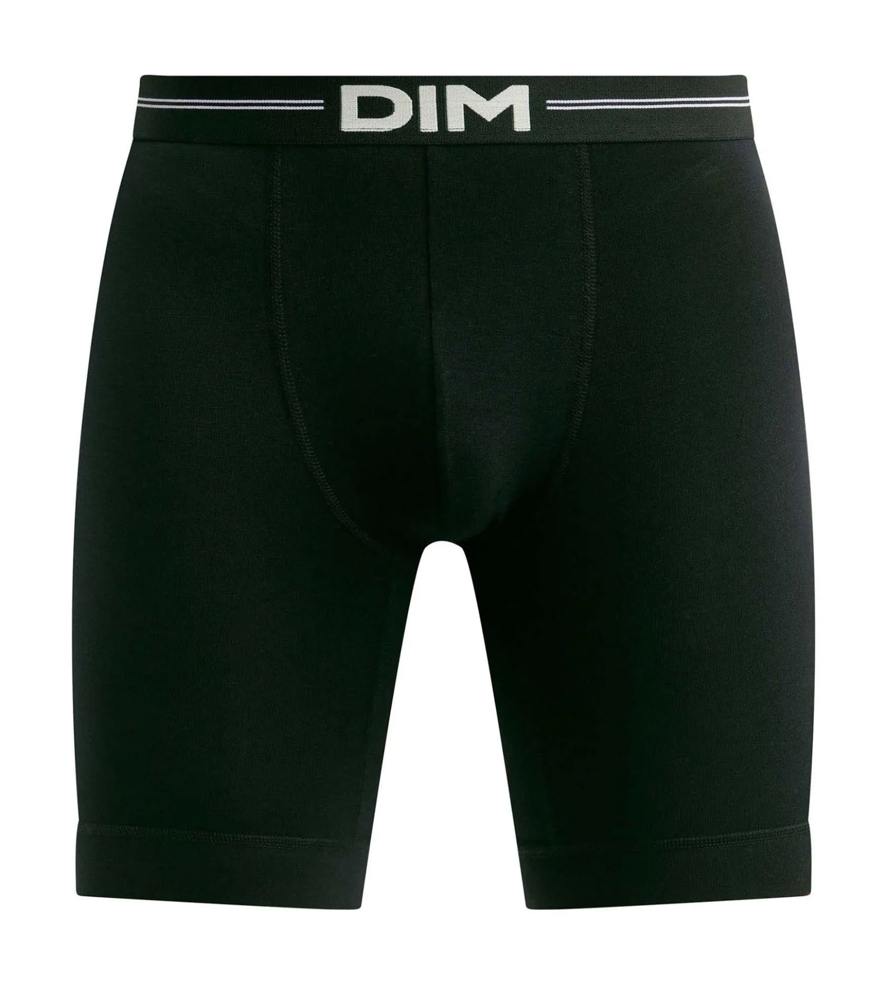 Boxer long homme en coton modal Noir Dim Icons Essentiel