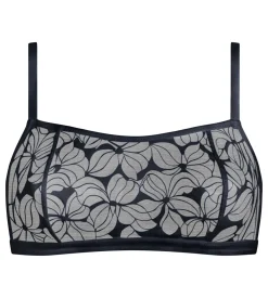 Bralette femme sans armatures Bleu Dim Bloom