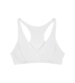 Brassière de sport blanche DIM Pocket Micro Girl