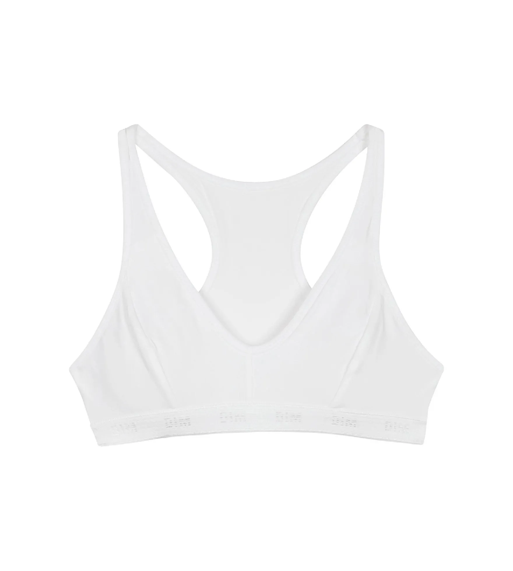 Brassière de sport blanche DIM Pocket Micro Girl