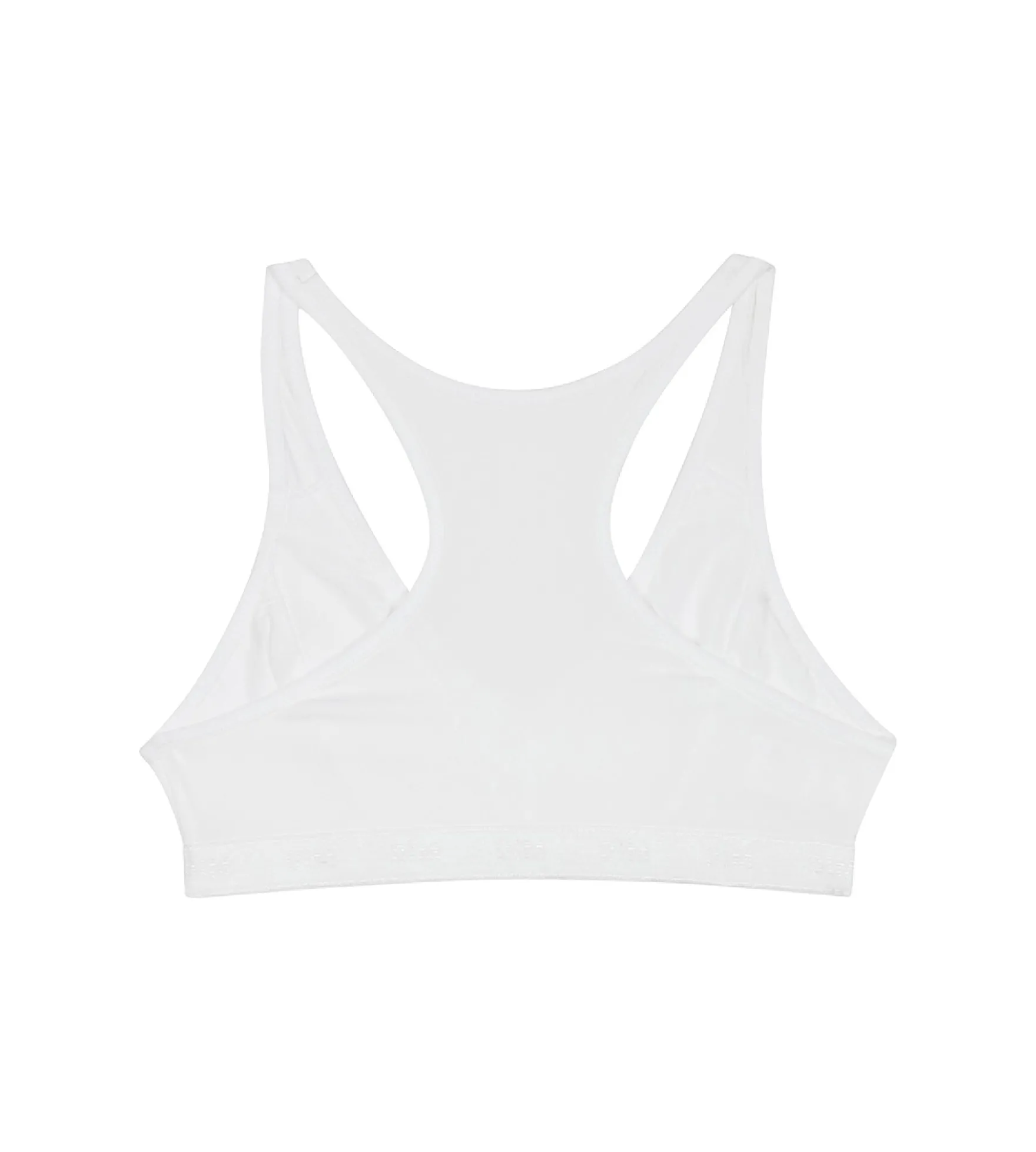 Brassière de sport blanche DIM Pocket Micro Girl