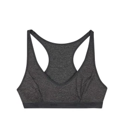 Brassière de sport pour fille Gris Chiné Foncé en microfibre Dim Micro