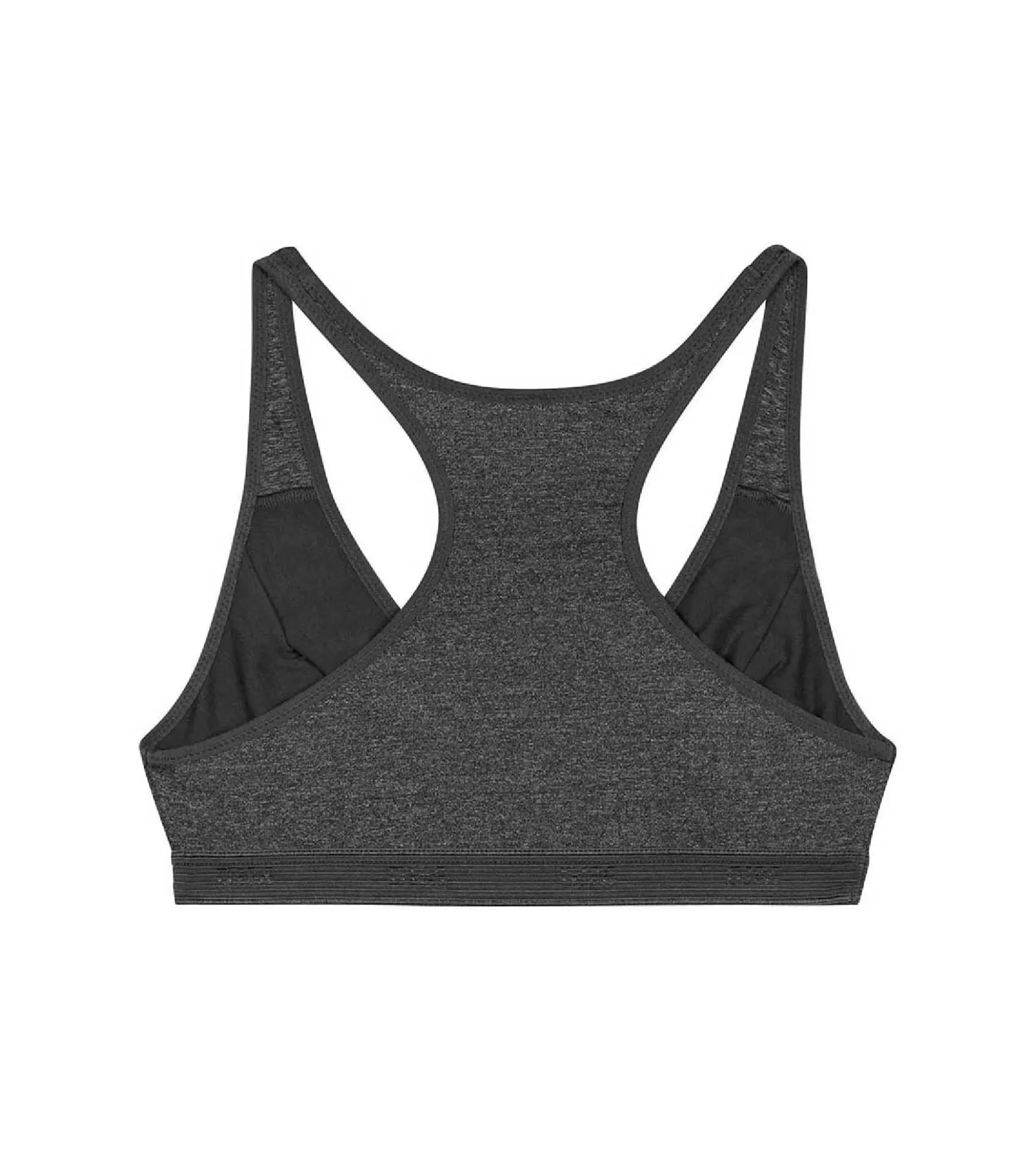 Brassière de sport pour fille Gris Chiné Foncé en microfibre Dim Micro