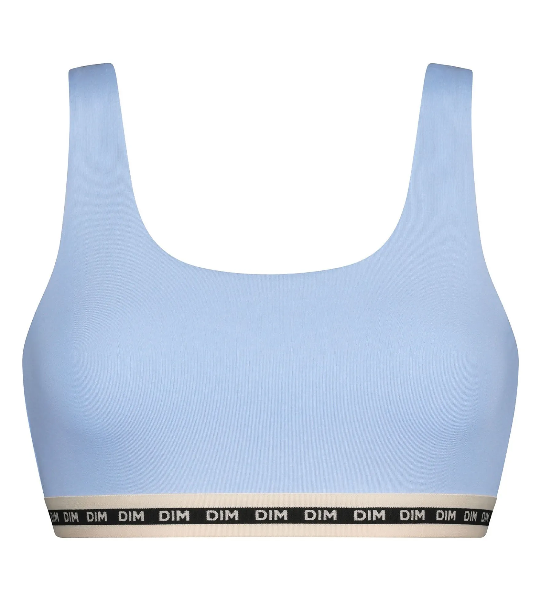 Brassière femme en coton modal Bleu Azur Dim Icons Essentiel