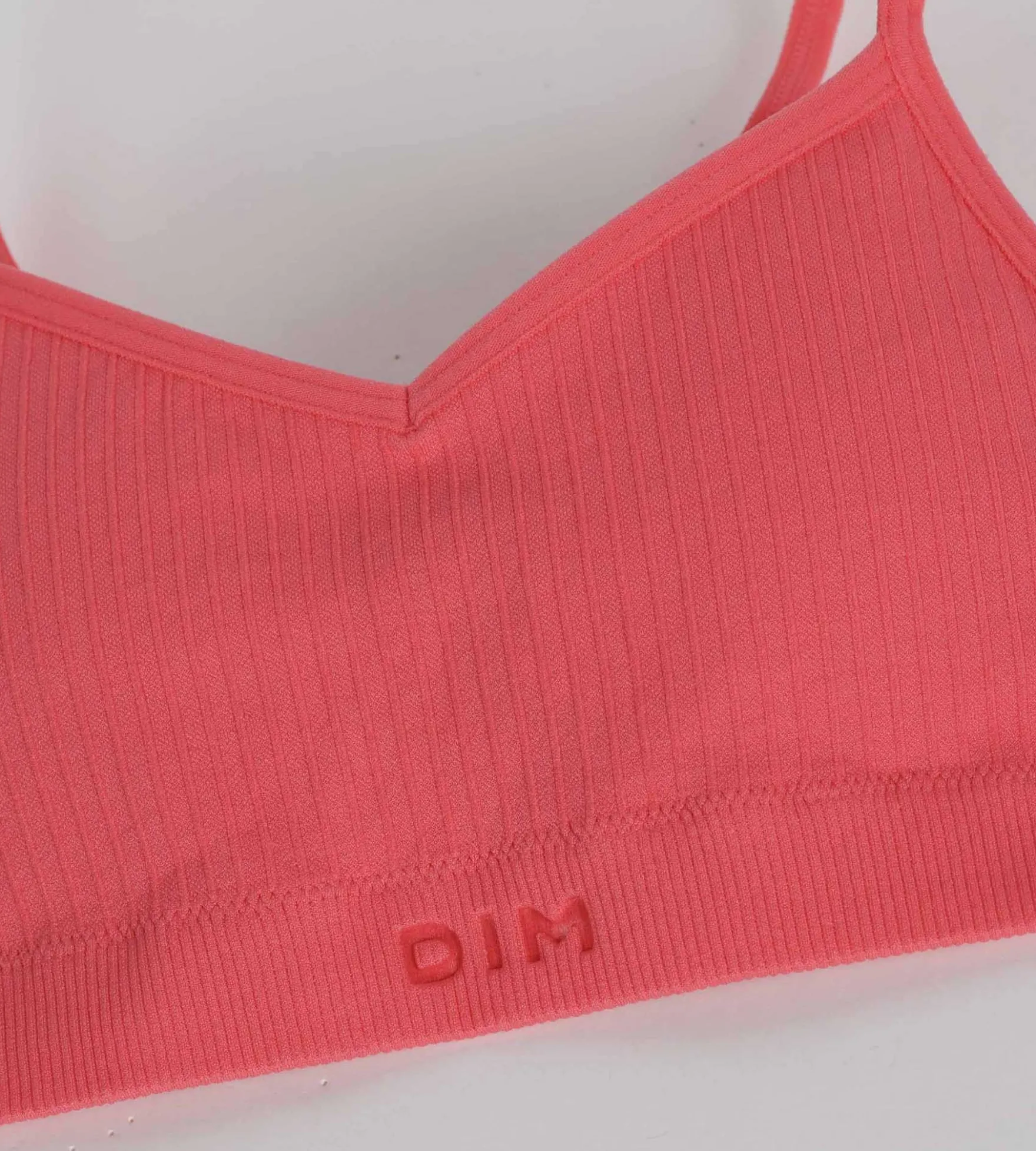Brassière fille sans couture à mousses amovibles microfibre Rose Dim
