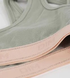 Brassière fille Vert et Rose Dim Sport
