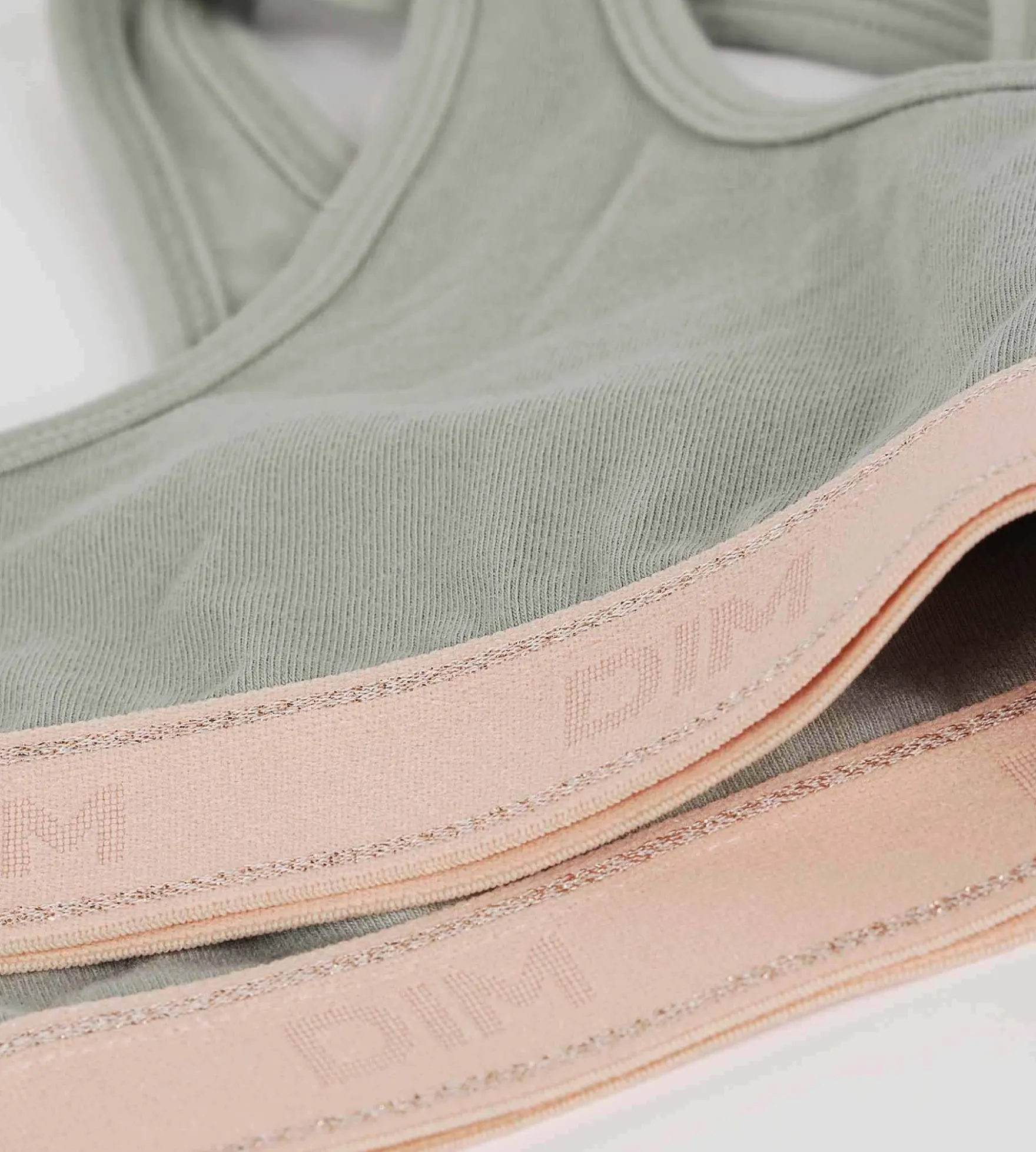 Brassière fille Vert et Rose Dim Sport