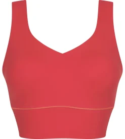 Brassière longue en microfibre sculptante Rouge Dim Move