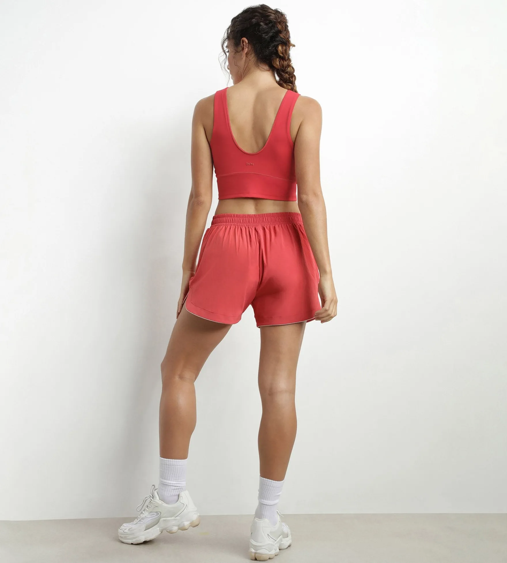 Brassière longue en microfibre sculptante Rouge Dim Move