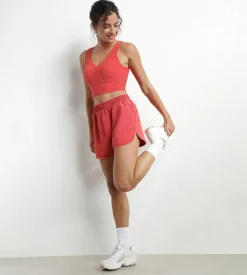 Brassière longue en microfibre sculptante Rouge Dim Move