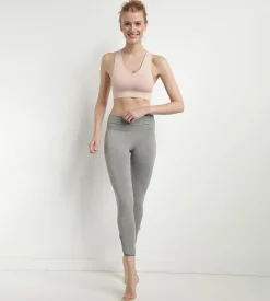Brassière sans coutures rose amande chiné Dim Sport