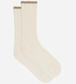 Chaussettes chaudes femme beige crème Bamboo