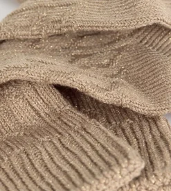 Chaussettes côtelées beige La Mode
