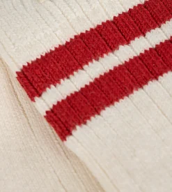 Chaussettes côtelées coton ivoire DIM x Ines de la Fressange