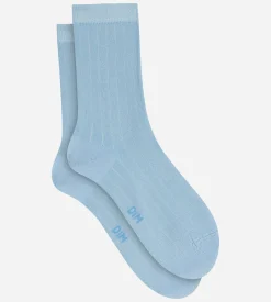 Chaussettes femme côtelées en coton satiné Horizon Dim Mode