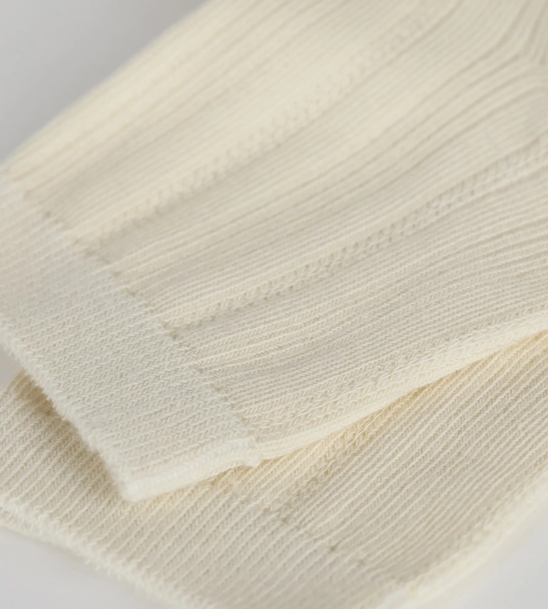 Chaussettes femme en coton pointelle Ivoire La Mode de Dim