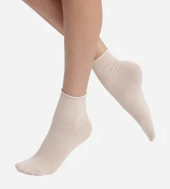 Chaussettes femme en lurex Ébène Dim Mode