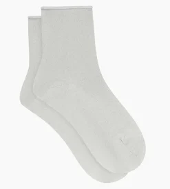 Chaussettes femme en lurex Gris clair Dim Mode