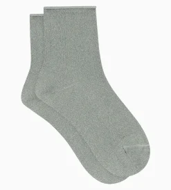 Chaussettes femme en lurex Kaki Dim Mode