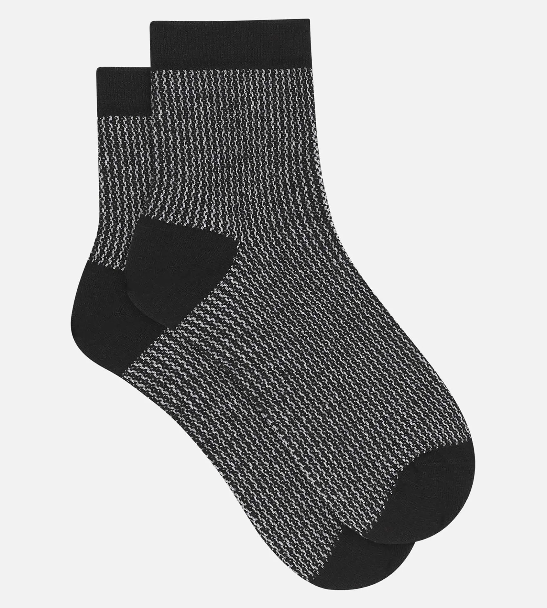 Chaussettes femme noir et Lurex argent Dim Mode