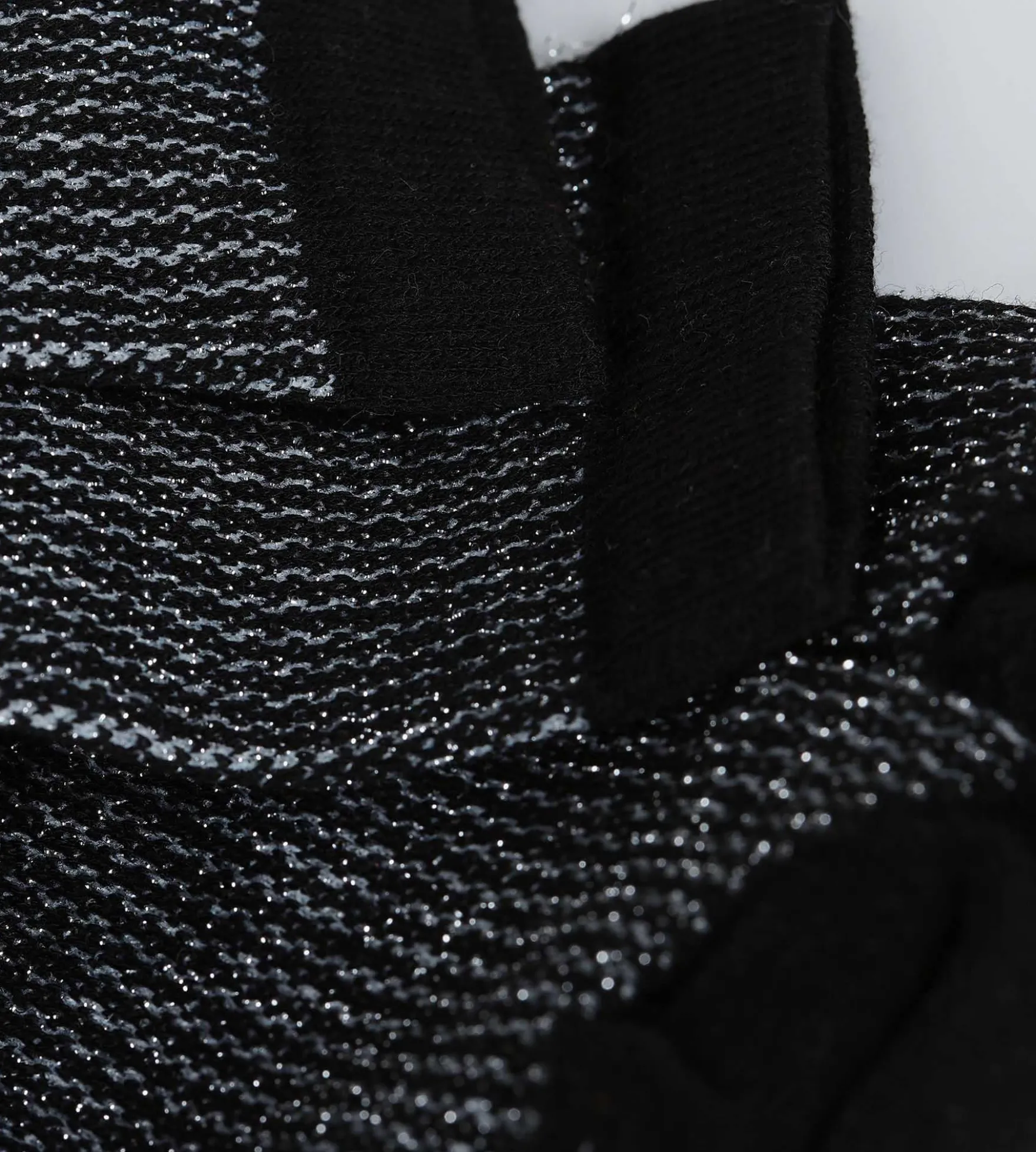 Chaussettes femme noir et Lurex argent Dim Mode