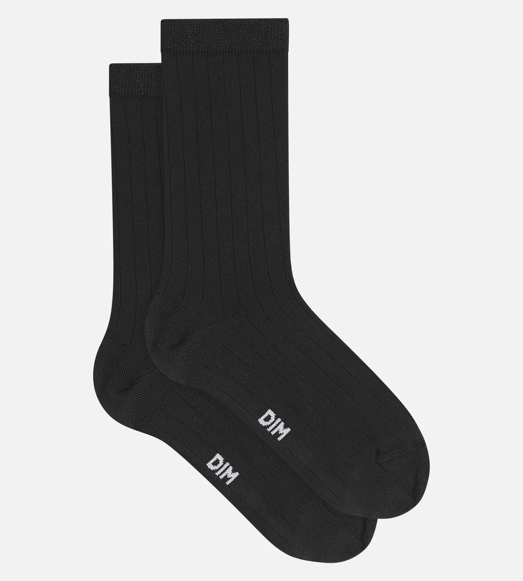 Chaussettes femme Noir satin Dim Mode