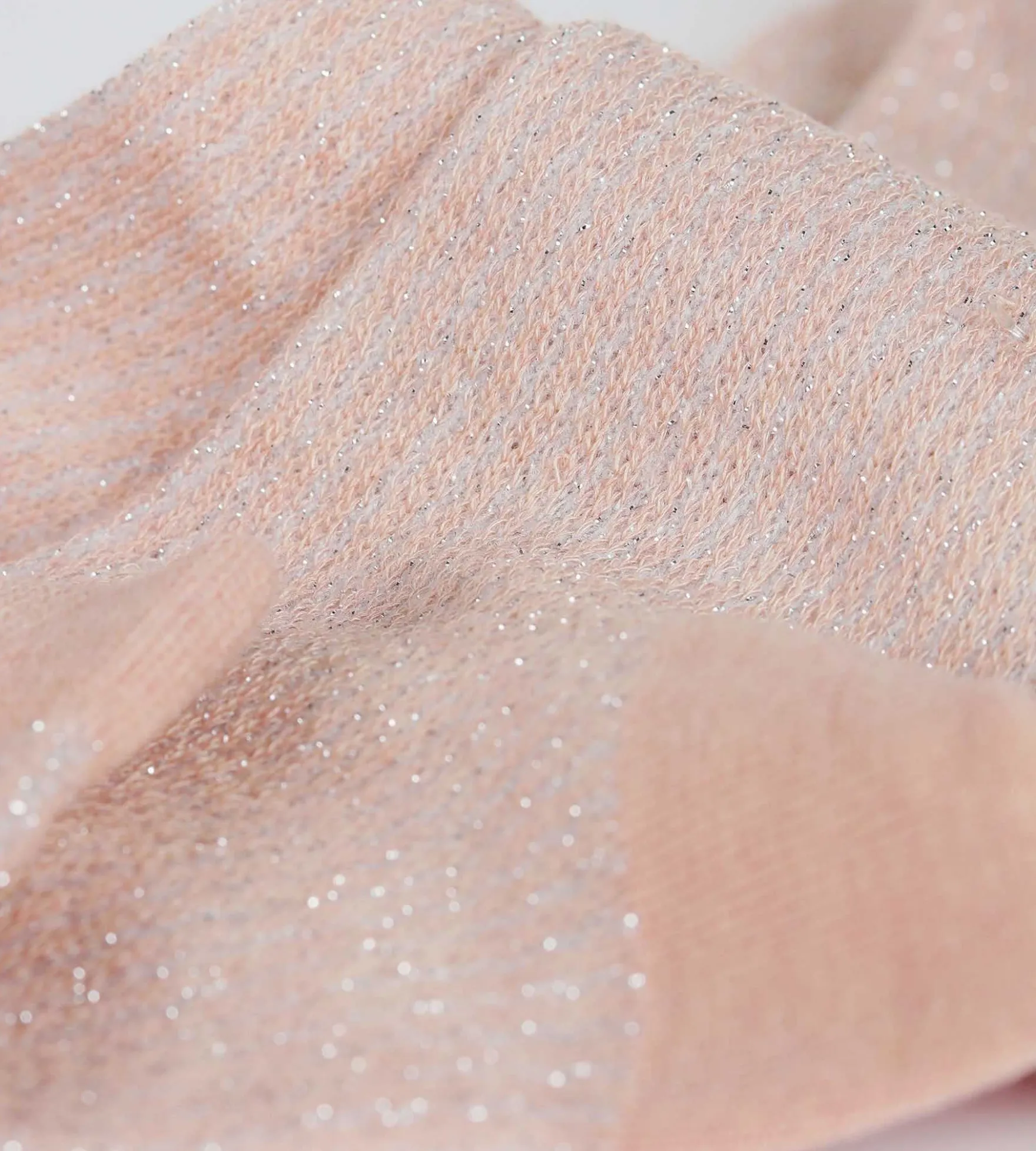 Chaussettes femme rose et Lurex argent Dim Mode