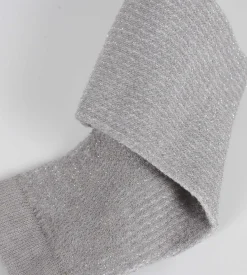 Chaussettes femme taupe et Lurex argent Dim Mode