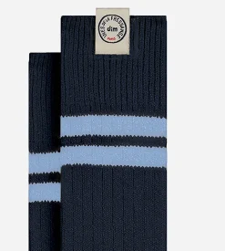 Chaussettes hautes coton navy blue DIM x Ines de la Fressange