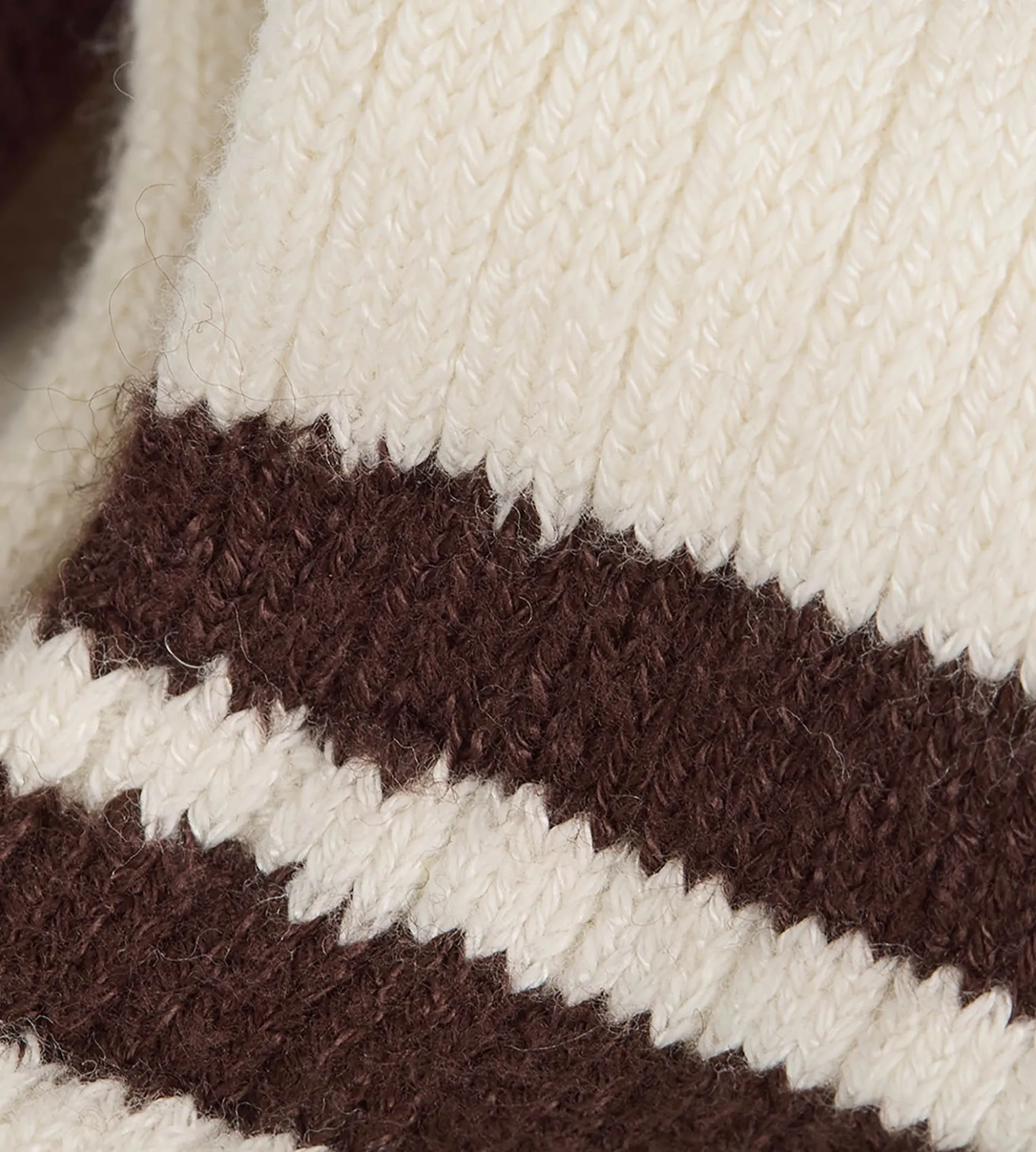 Chaussettes hautes en coton ivoire DIM x Ines de la Fressange