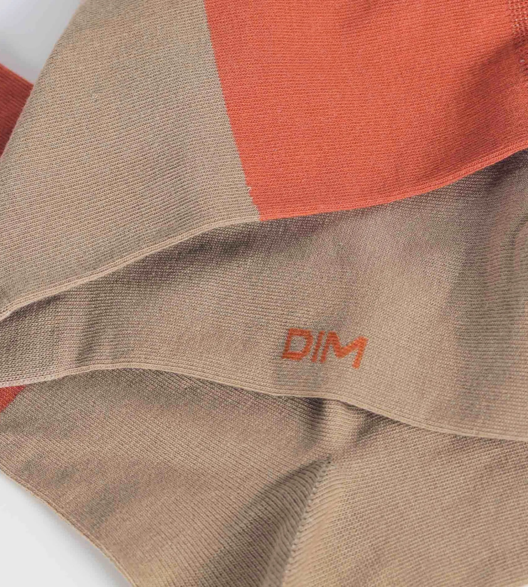 Chaussettes homme en coton effet colorblock Praline Dim Mode
