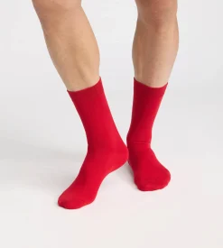 Chaussettes pour homme rouge Coton Fancy