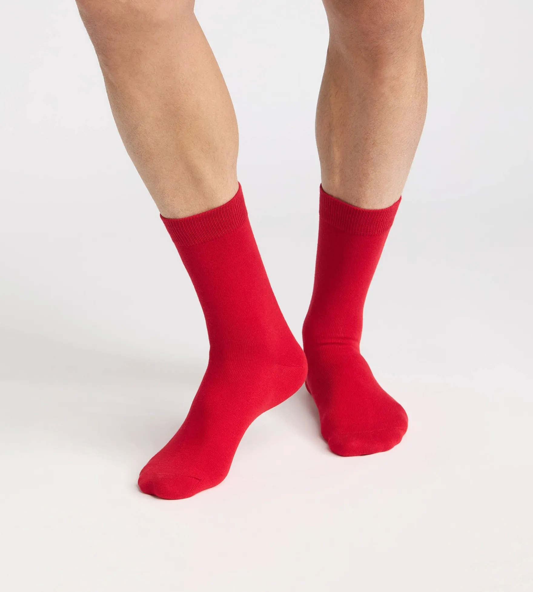 Chaussettes pour homme rouge Coton Fancy