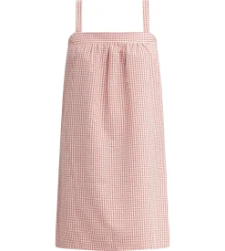Chemise de nuit femme vichy seersucker Abricot Écru Dim Nightwear