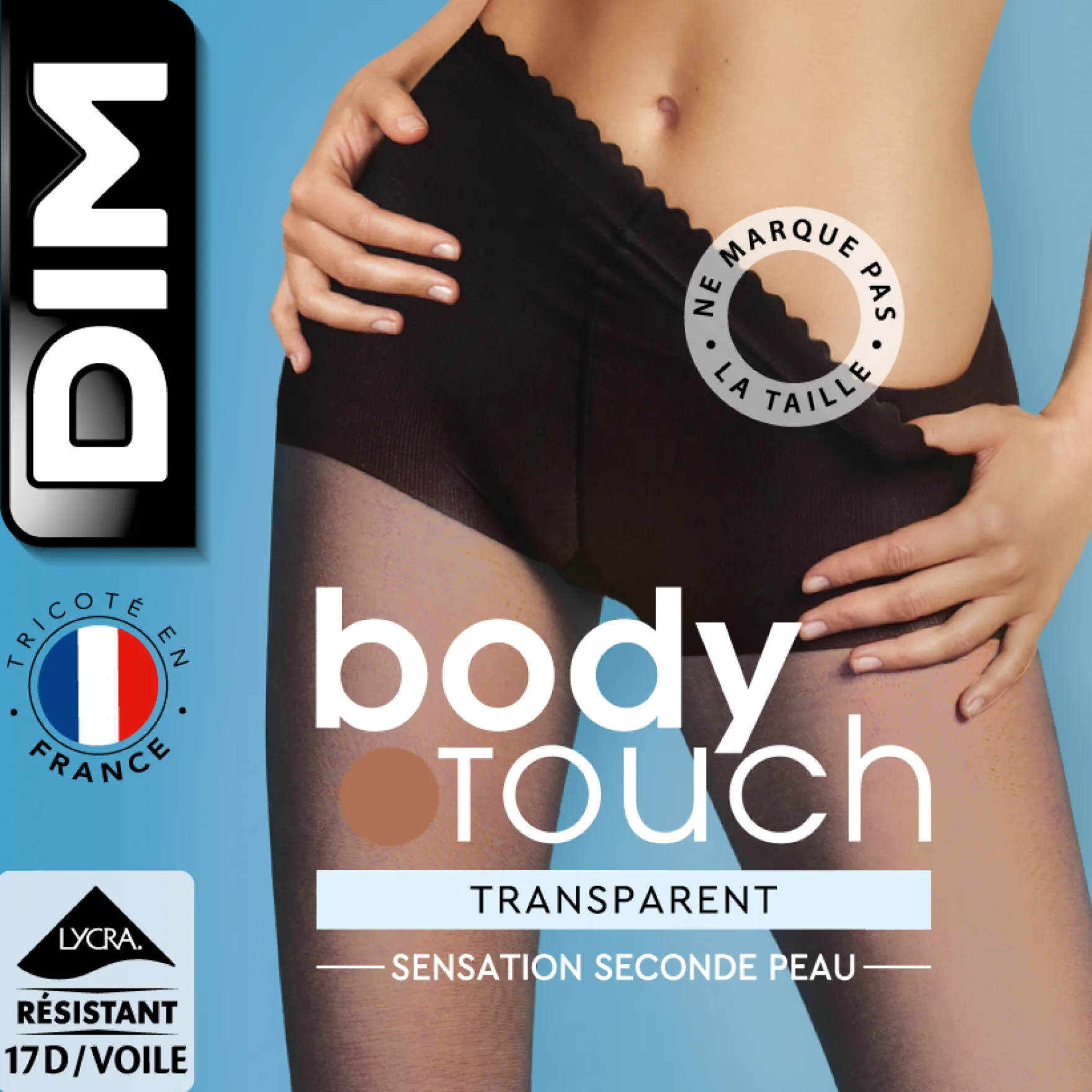 Collant chair en voile transparent effet nude Jour 17D Dim Body Touch