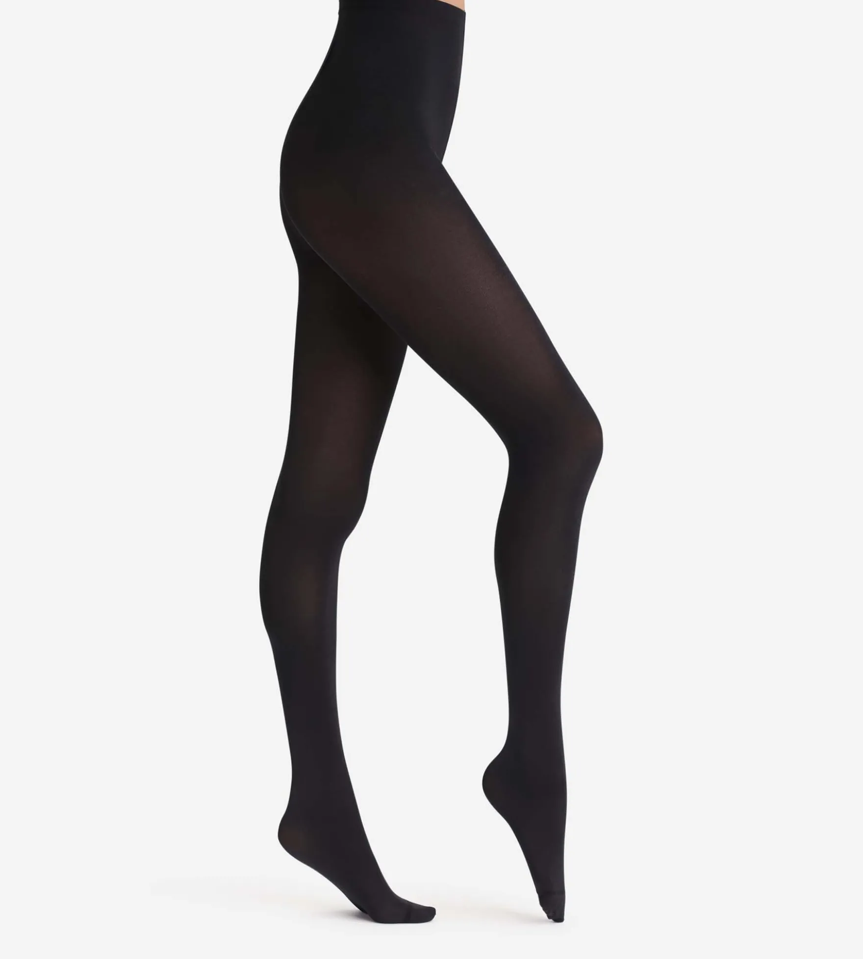 Collant noir Diam's Jambes Fuselées ultra-opaque 70D