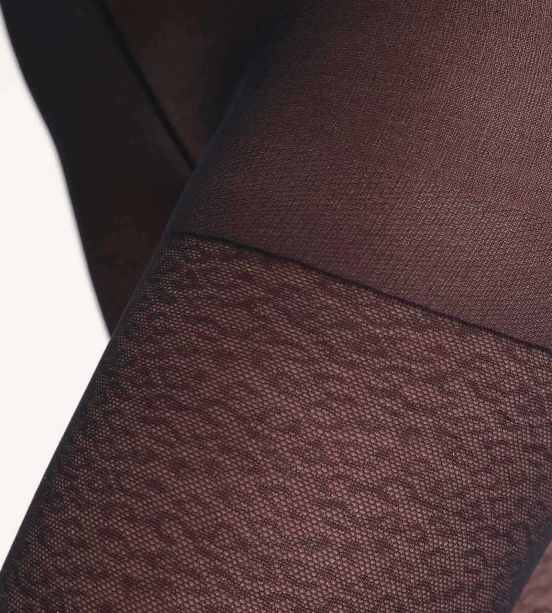 Collant noir à motif léopard Dim Style