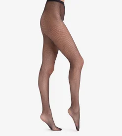 Collant noir Résille 73D Madame so Fashion