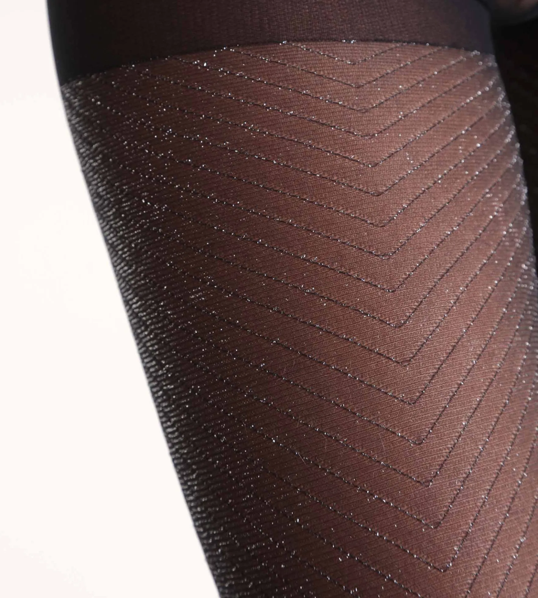 Collant noir Shiny à paillettes Dim Style