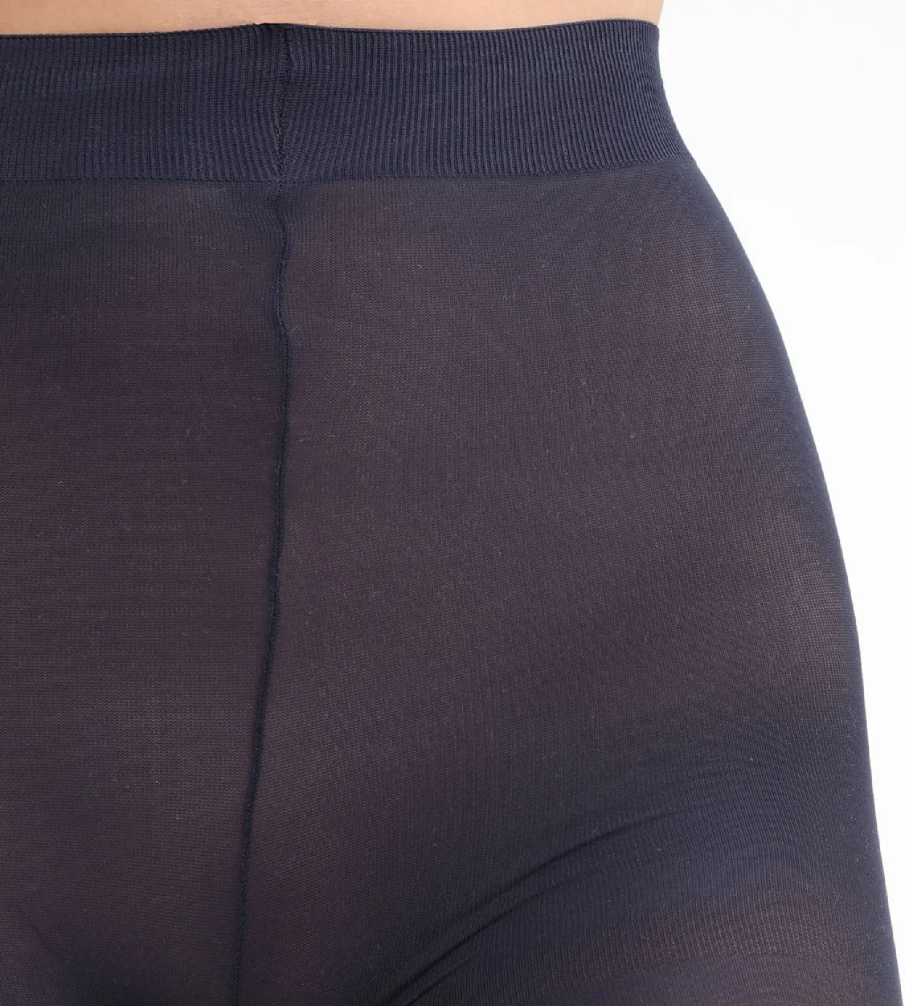 Collant opaque velouté marine 50D Femme Les Opaques