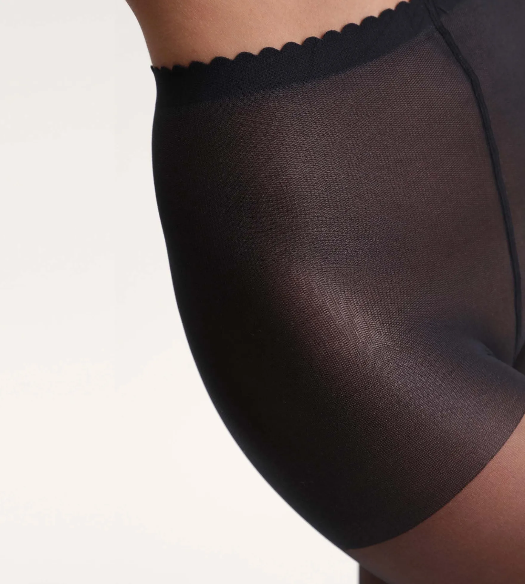 Collant transparent noir effet nude 17D Body Touch