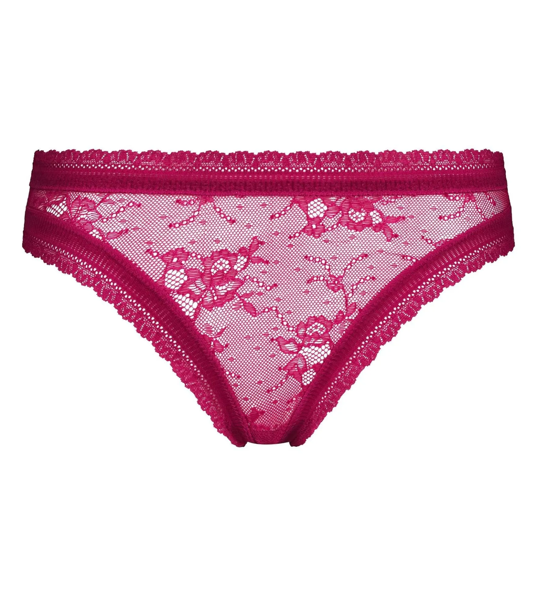 Culotte femme en dentelle florale Fuchsia Dim Romance