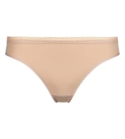 Culotte femme en microfibre et ceinture en tulle Nude Daily Micro