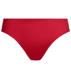 Culotte femme en satin et dentelle florale Rouge Chocolove
